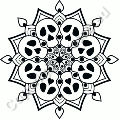 Amandala Skull Mandala