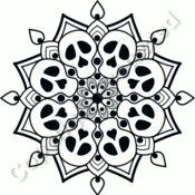 Amandala Skull Mandala